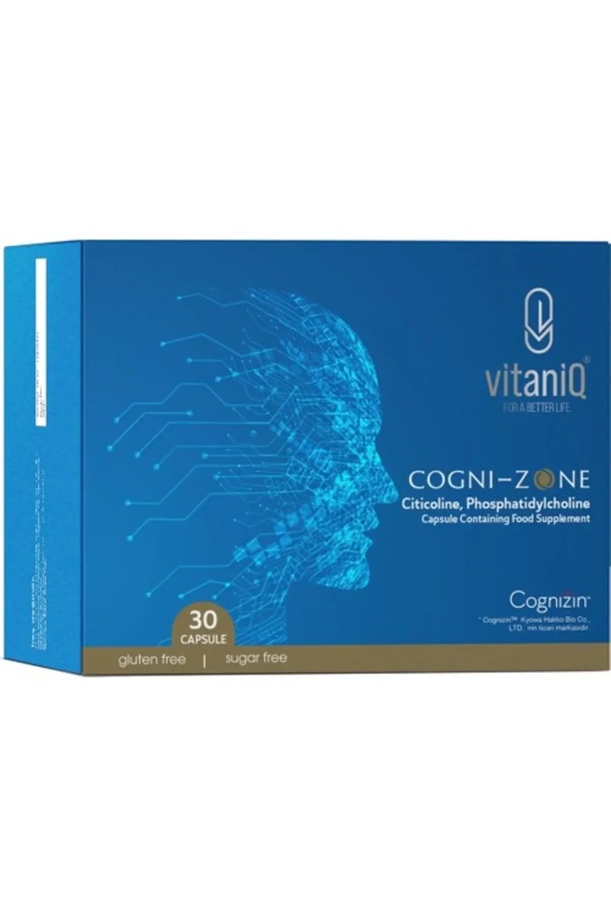 VitaniQ Cognizone Kapsül-Nörolojik Destek Formülü, Sitikolin, Fosfatidilkolin & Asetil-L-Karnitin
