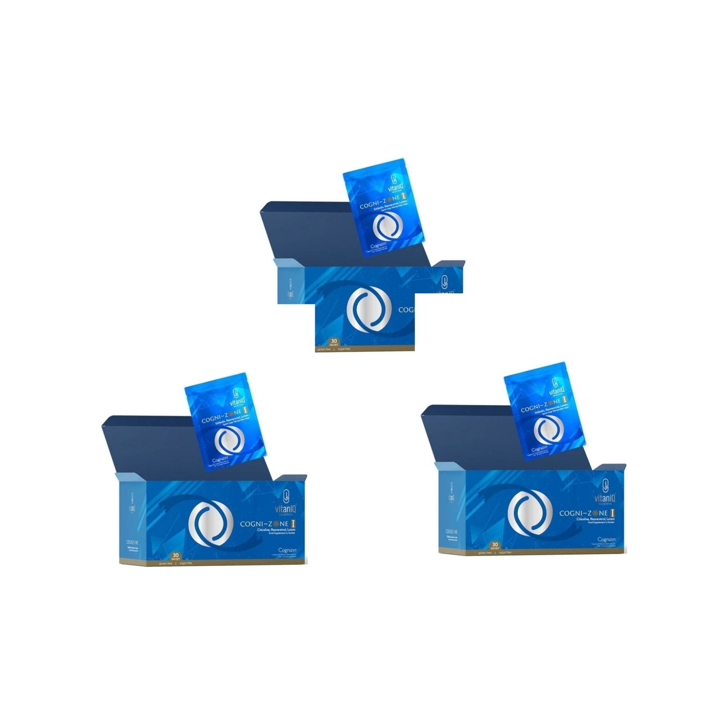 VitaniQ Cognizone Göz ve Sinir Sistemine Destek – 90 Günlük Sitikolin & Lutein Takviyesi