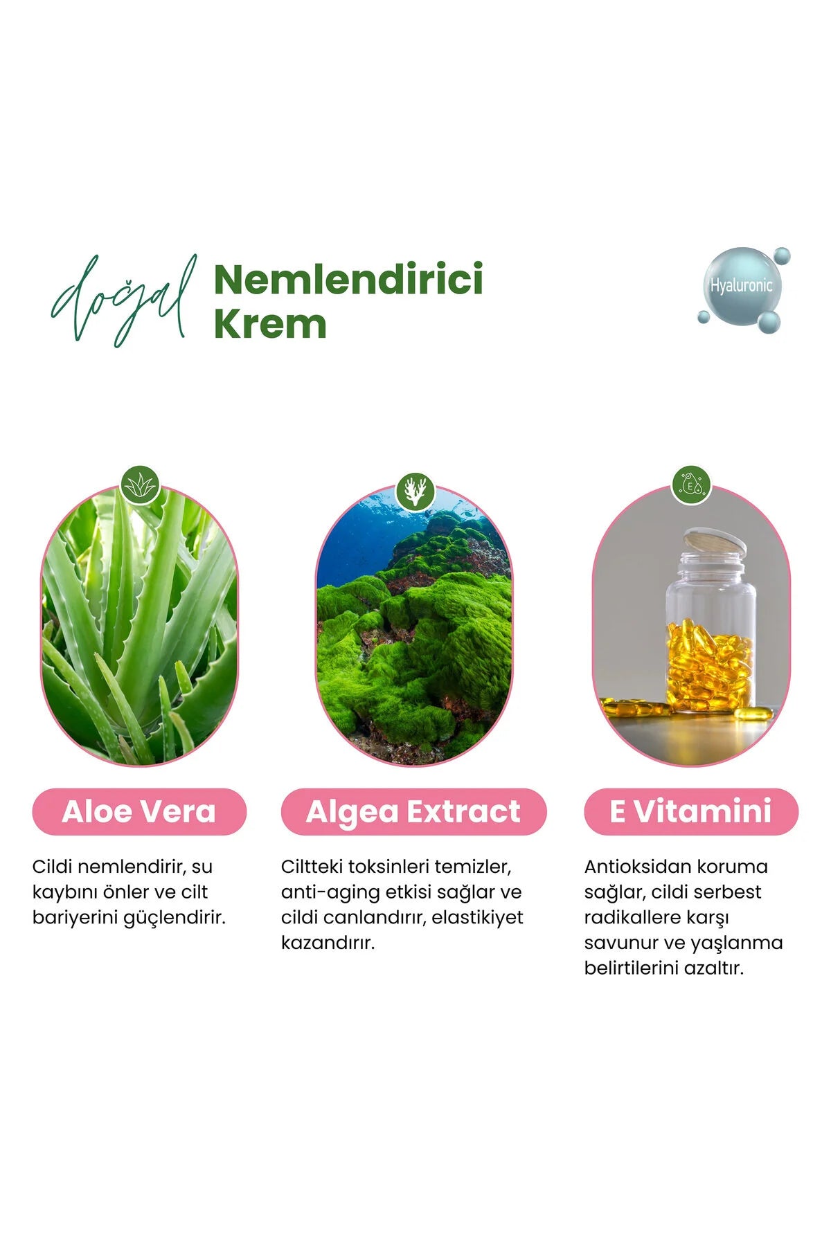 Aloe Vera Özlü Paraben Içermeyen Nemlendirici Krem