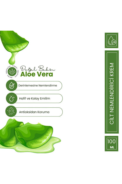 Aloe Vera Özlü Paraben Içermeyen Nemlendirici Krem