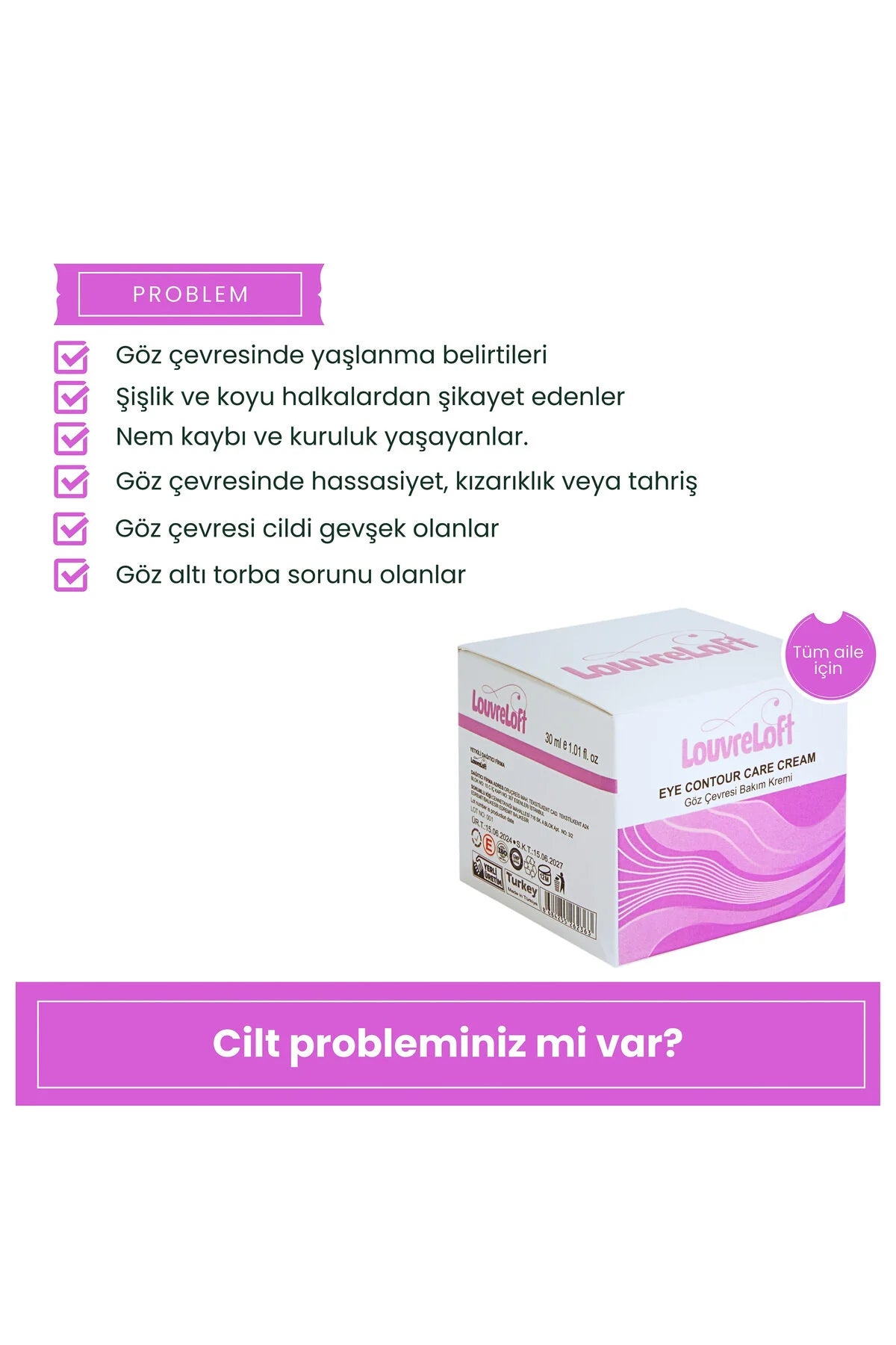 Hassas Ciltler Için Gözaltı Kremi: Ince Çizgiler Ve Kırışıklıklara Karşı Etkili Çözüm