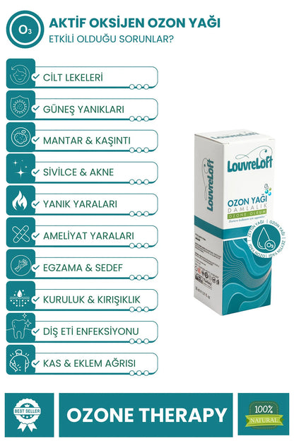 Ozonetherapy - Aktif Oksijen Ozon Yağı Cilt Bakım Serumu