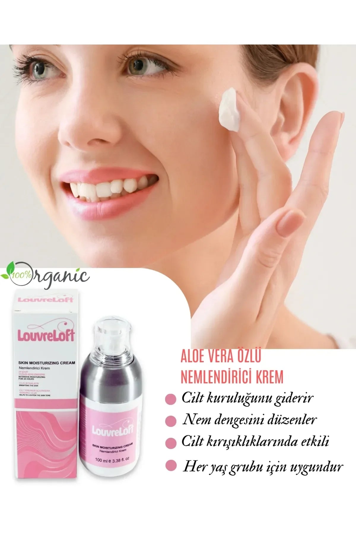 Aloe Vera Özlü Paraben Içermeyen Nemlendirici Krem