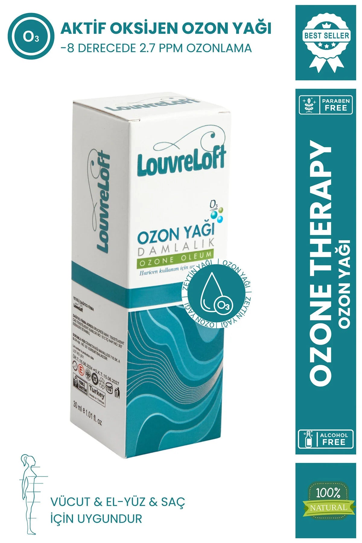 Ozonetherapy - Aktif Oksijen Ozon Yağı Cilt Bakım Serumu