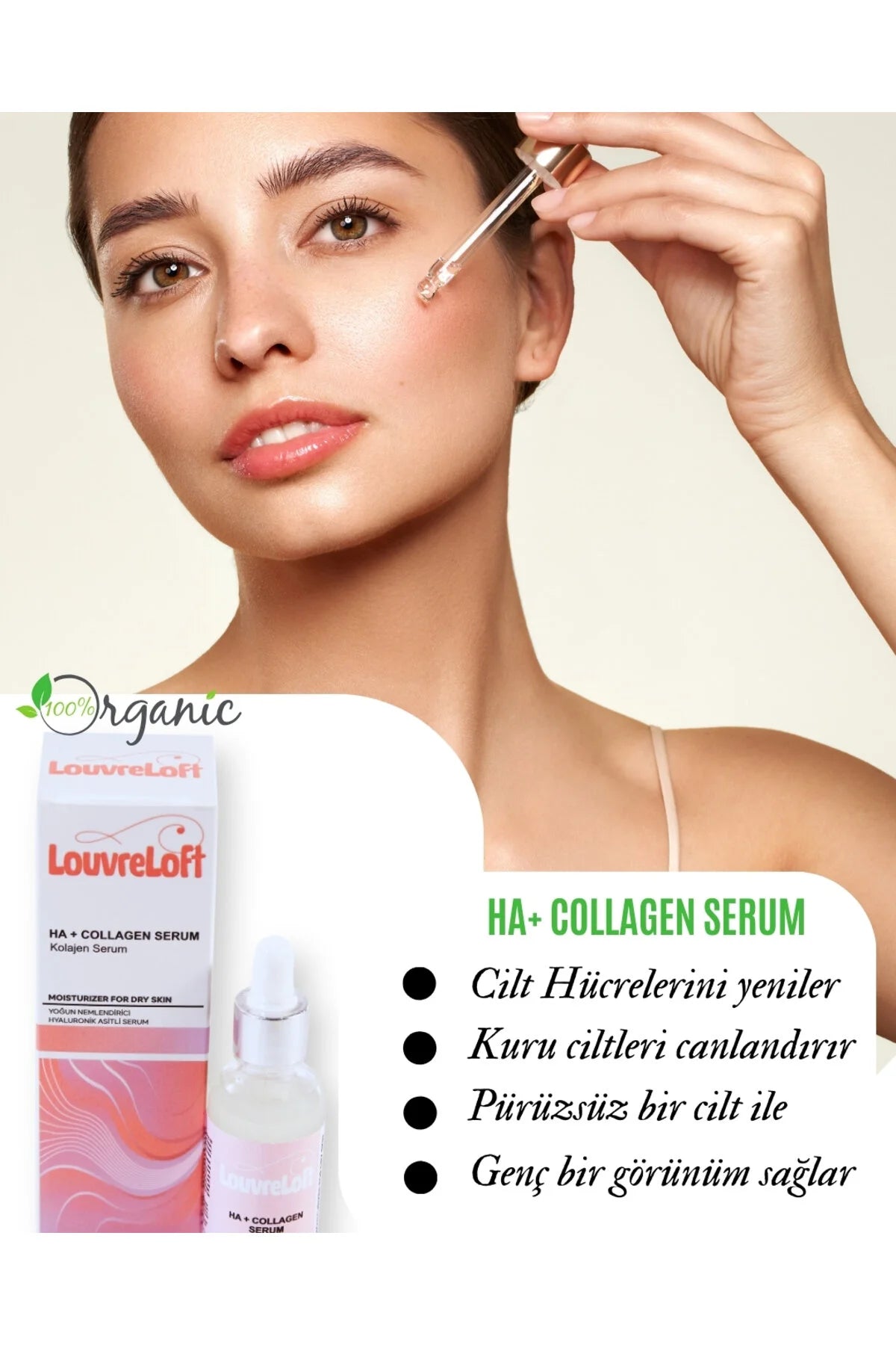 Hyaluronik Asit & Kolajen Gücü! Derinlemesine Nem, Pürüzsüz Bir Cilt