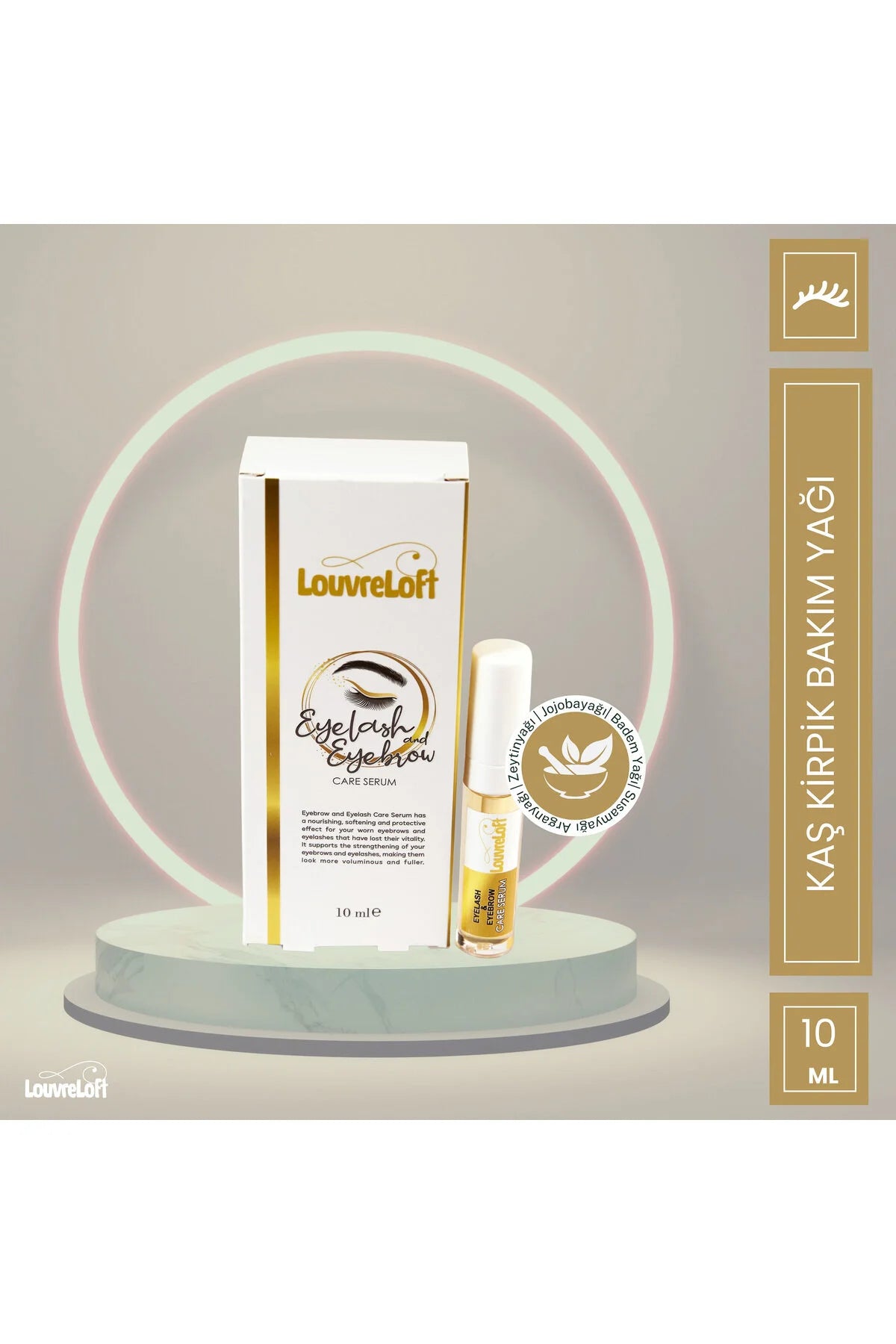 Jojoba Yağı Özlü Keratin Besleyici Kaş Ve Kirpik Serumu