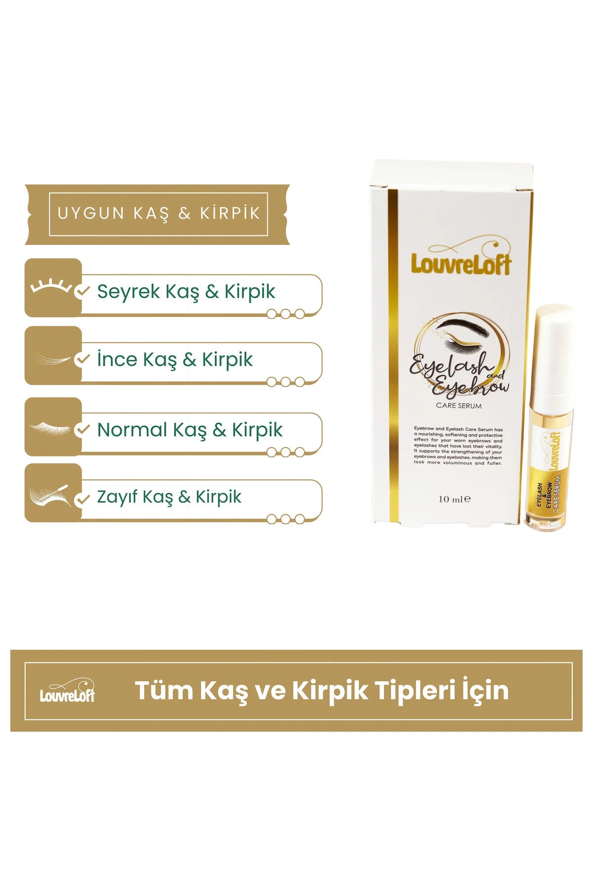Jojoba Yağı Özlü Keratin Besleyici Kaş Ve Kirpik Serumu